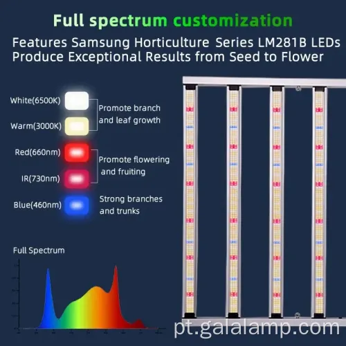 Aprimore a fotossíntese com a luz LED de Grow Bar Premium